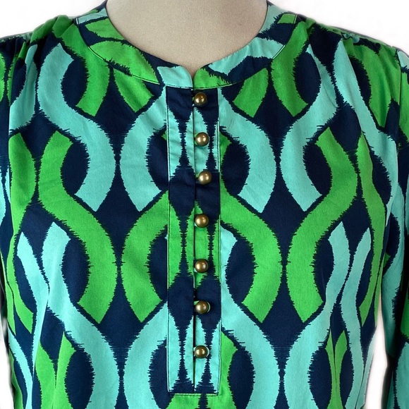 *SOLD* BANANA REPUBLIC 3/4 Length Sleeve Button Down Top - Picture 3 of 6